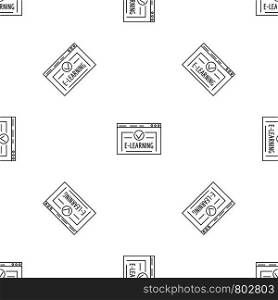 E learning pattern seamless vector repeat geometric for any web design. E learning pattern seamless vector
