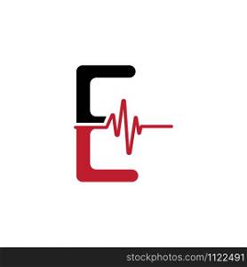 E Letter creative logo or symbol template design