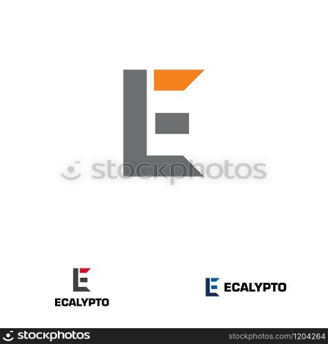 E letter design concept for business or company name initial