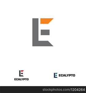 E letter design concept for business or company name initial