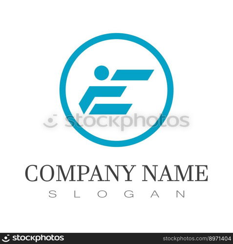 E Letter Logo Business  Vector and symbol design 