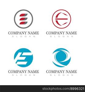 E Letter Logo Business  Vector and symbol design 
