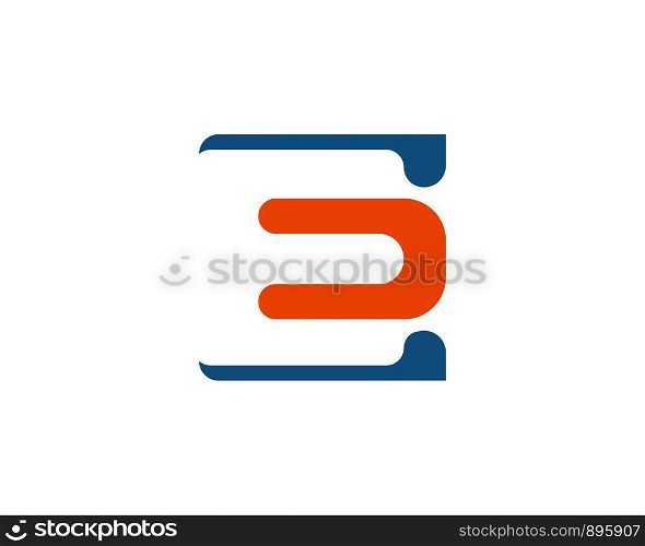 e letter logo icon illustration vector design