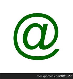 E-mail symbol and background