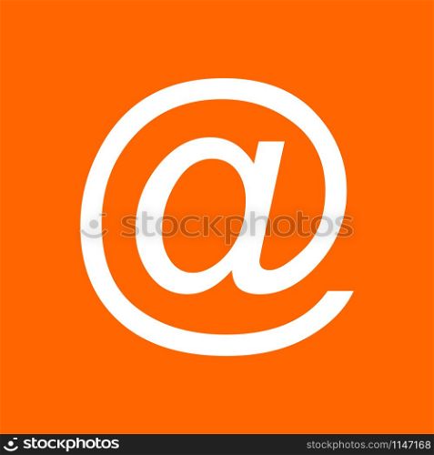 E-mail symbol and background