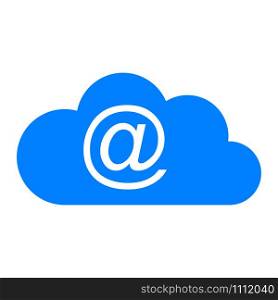 E-mail symbol and cloud