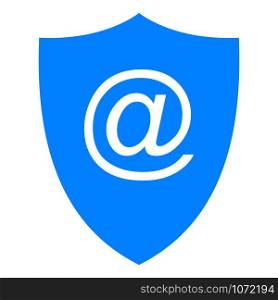 E-mail symbol and shield