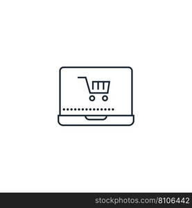 E-shopping creative icon from delivery icons Vector Image