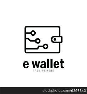 e wallet modern pay icon vector illustration template design