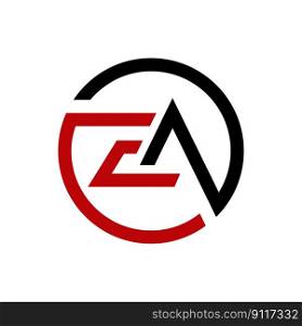 EA monogram logo vector design illustration