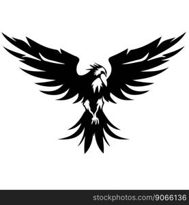 Eag≤rising Wings Logo design vector template. Corporate heraldic Falcon Phoenix Hawk bird Logotype concept icon. Vector illustration. Eag≤rising Wings Logo design vector template. Corporate heraldic Falcon Phoenix Hawk bird Logotype concept icon.