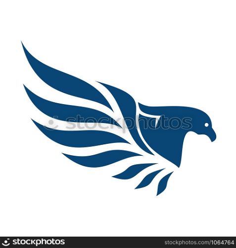 Eagle bird Logo abstract design vector business template.