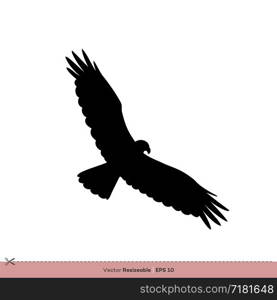 Eagle - Bird Silhouette Vector Logo Template Illustration Design. Vector EPS 10.