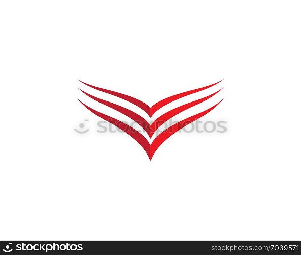 Eagle Bird wing Logo Template. Falcon Eagle Bird Logo Template vector icon