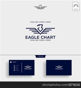 eagle, falcon, bird business consulting logo template vector illustration with business card. eagle, falcon, bird business consulting logo template vector illustration