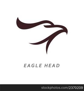Eagle head logo vector illustration design