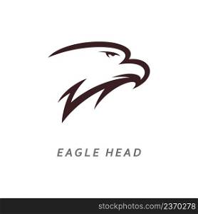 Eagle head logo vector illustration design
