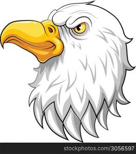 eagle head mascot on a white background