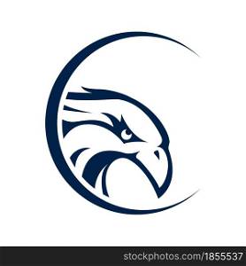 Eagle icon logo company. isolated on white background.