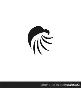 Eagle icon logo design illustration template