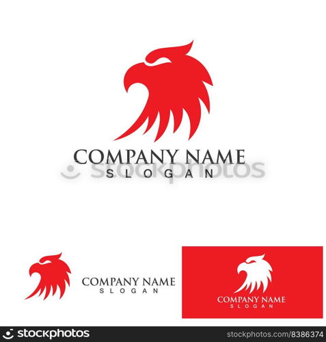 Eagle icon logo design vector template