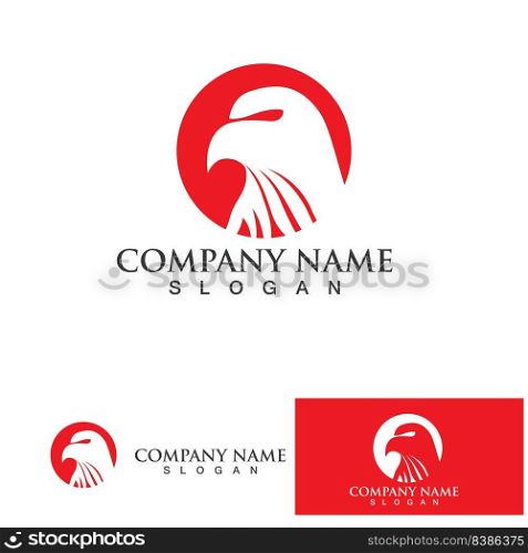 Eagle icon logo design vector template