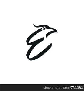 eagle initial E logo template