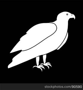 Eagle it is white icon .. Eagle it is white icon . Flat style .