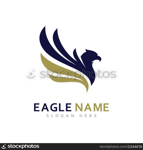 Eagle Logo Design Vector Eagle wings vector symbol Template illustration