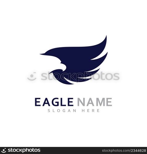 Eagle Logo Design Vector Eagle wings vector symbol Template illustration