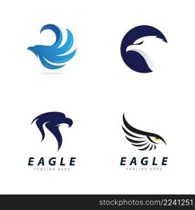 Eagle Logo Vector, Creative eagle icon Template illustration