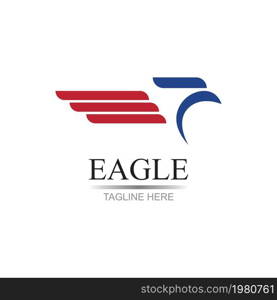 eagle logo vector illustration design template - vector