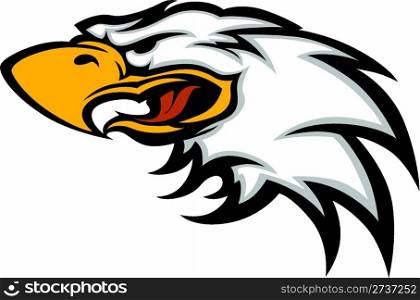 Eagle Mascot Head Vector Graphic