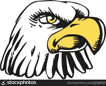 Eagle Mascot Head Vector Illustration