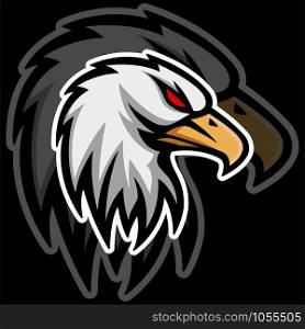 eagle mascot logo esport vector design template
