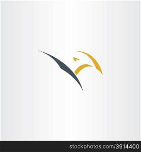 eagle stylized vector logo icon design bird