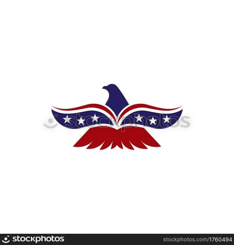 Eagle symbol of american country vector design
