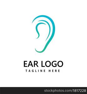 Ear,hearing logo icon vector design