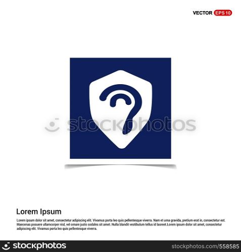 Ear icon - Blue photo Frame