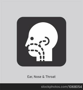 Ear, Nose & Throat Icon Sign