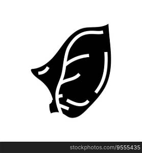 ear pig animal glyph icon vector. ear pig animal sign. isolated symbol illustration. ear pig animal glyph icon vector illustration