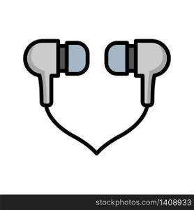 earbuds - earphone icon vector design template