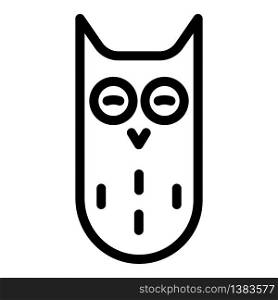 Eared owl icon. Outline eared owl vector icon for web design isolated on white background. Eared owl icon, outline style