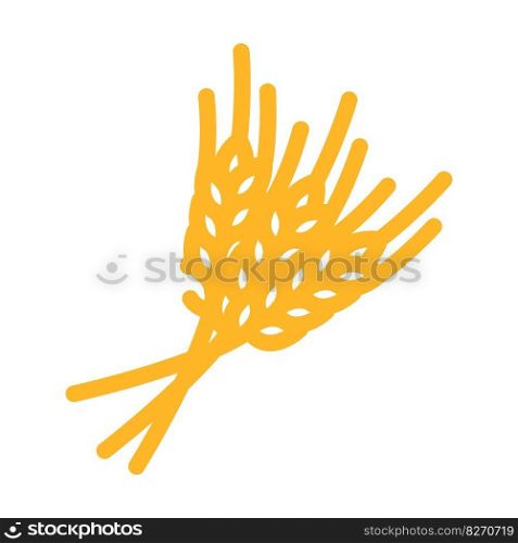 ears of wheat harvest color icon vector. ears of wheat harvest sign. isolated symbol illustration. ears of wheat harvest color icon vector illustration