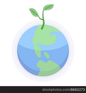 Earth active protection icon isometric vector. Planet activity. Clean trash. Earth active protection icon isometric vector. Planet activity