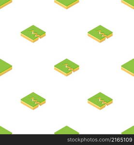 Earth crack pattern seamless background texture repeat wallpaper geometric vector. Earth crack pattern seamless vector