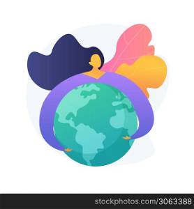 Earth Day abstract concept vector illustration. World earth day celebration, environmental activism, save planet, climate change, international ecology event, mother nature abstract metaphor.. Earth Day abstract concept vector illustration.