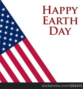 Earth Day in the United States. Vector illustration. Earth Day in the United States