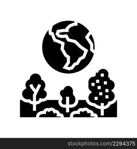 earth environment glyph icon vector. earth environment sign. isolated contour symbol black illustration. earth environment glyph icon vector illustration