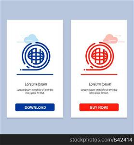 Earth, Environment, Planet, Shaping, Terra Blue and Red Download and Buy Now web Widget Card Template
